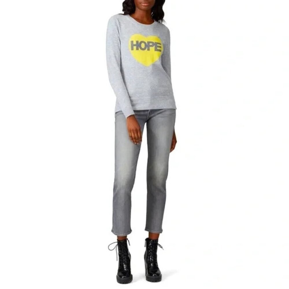 Victor Alfaro Collective Hope Grey Graphic Sweaters Size XS